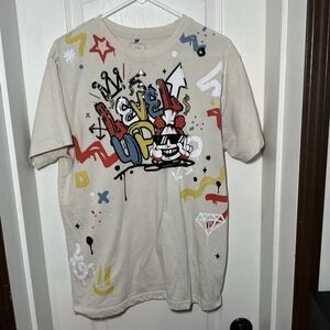 Southpole T Shirt Graphic Level Up Mens L Short Sleeve Y2k Money Cyberpunk